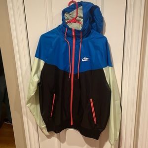Nike | Jackets u0026 Coats | Nike Windrunner Jacket Da00013 Tall Sportswear  Blue Black Red Ice Green Long | Poshmark